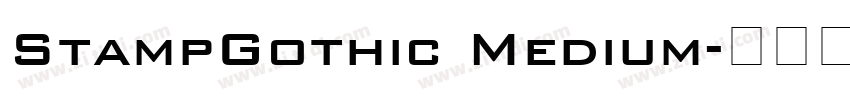 StampGothic Medium字体转换